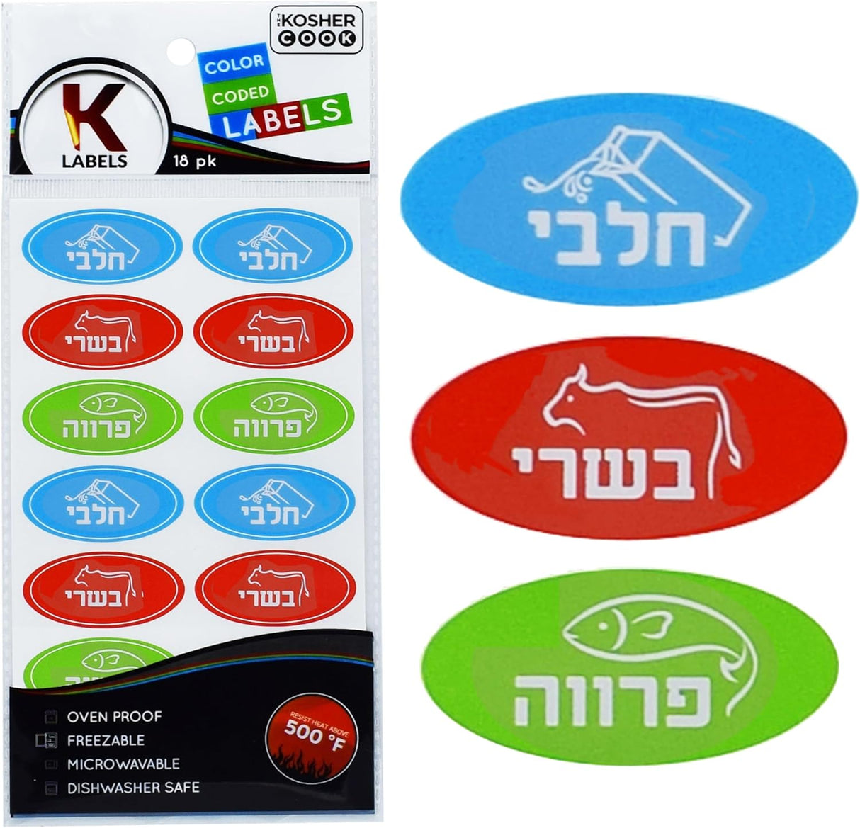 18 Assorted Kosher Labels
