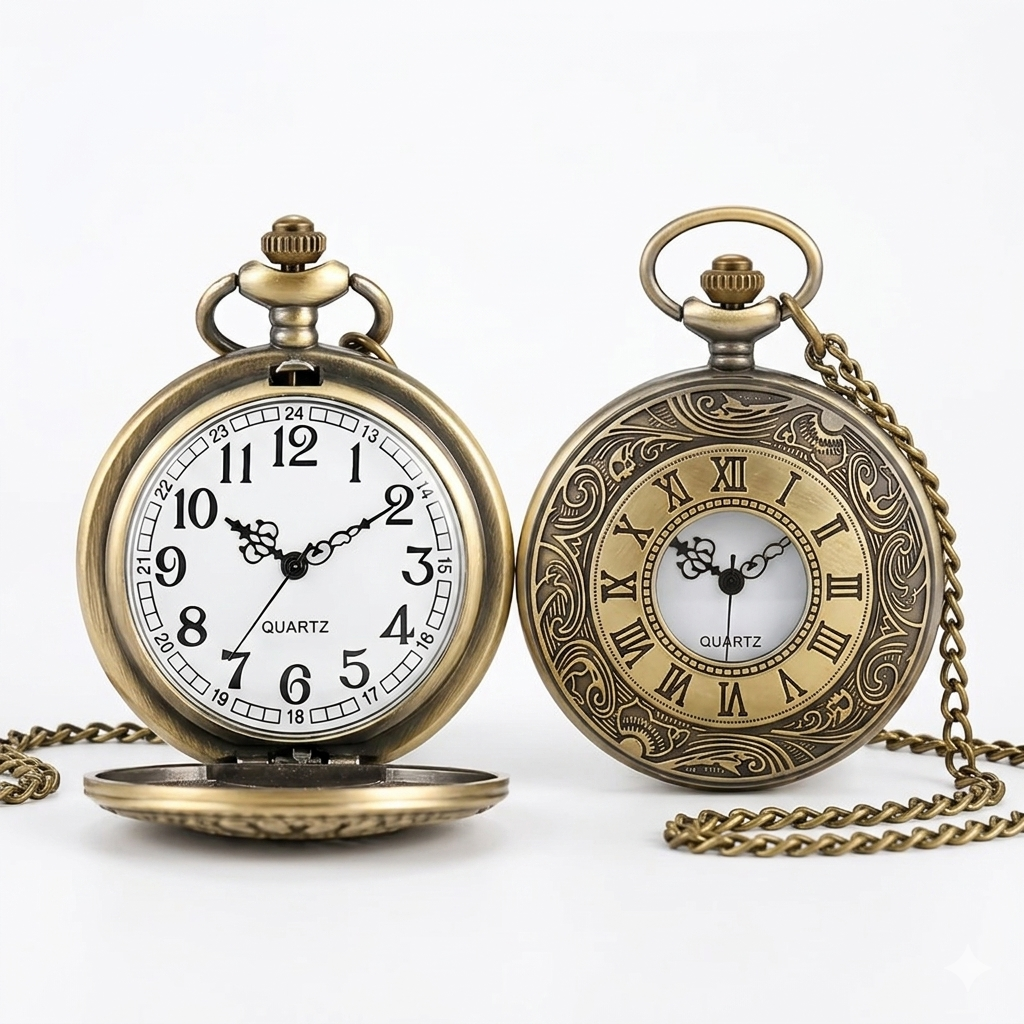 Pocket Watch with Quartz Movement