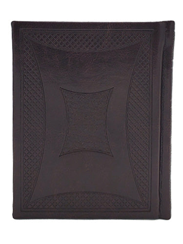 תהלים בינוני דמוי עור - כפתור ופרח PU BROWEN 14CM