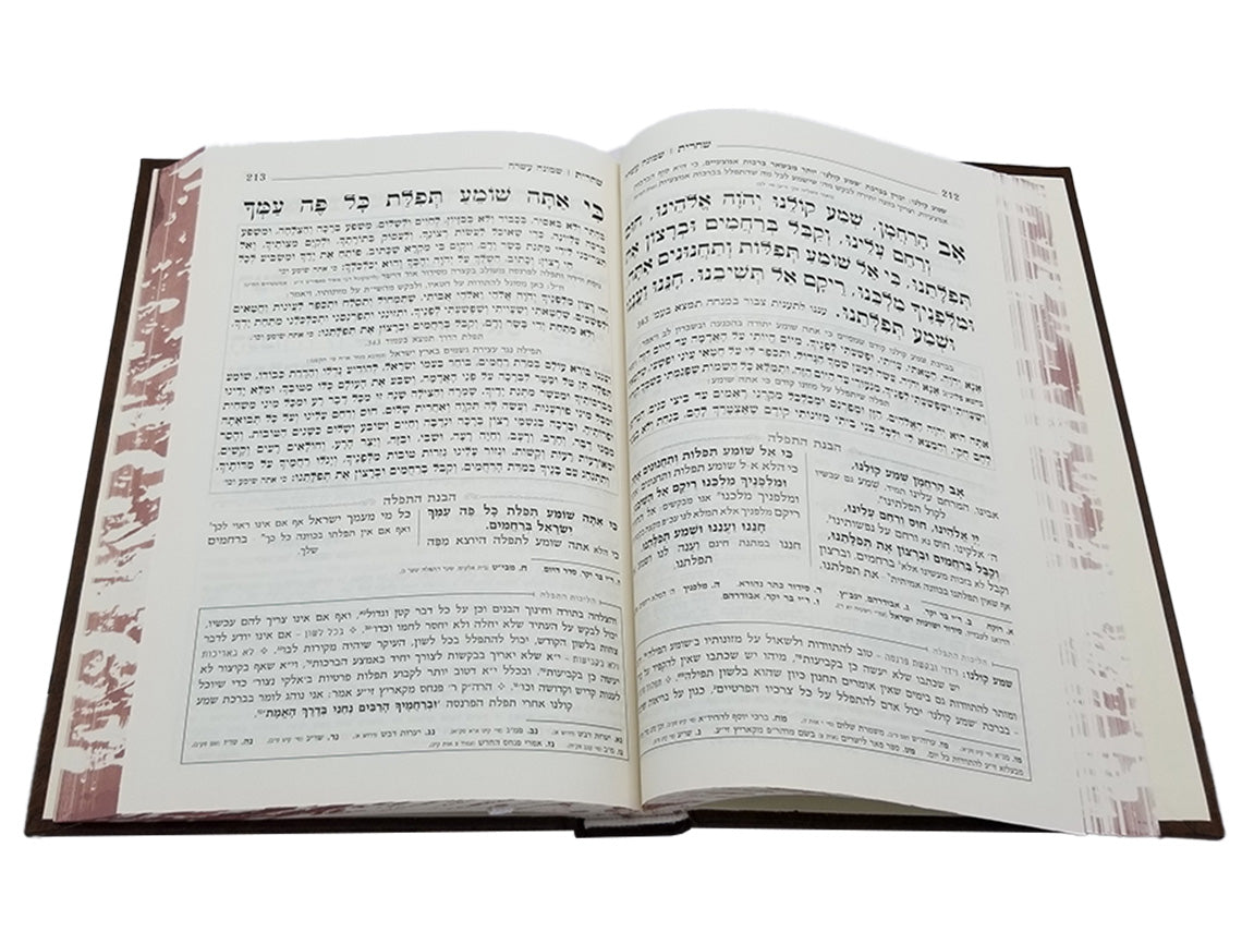 סדור בהבנה - שחרית לחול - גדול - כפתור ופרח