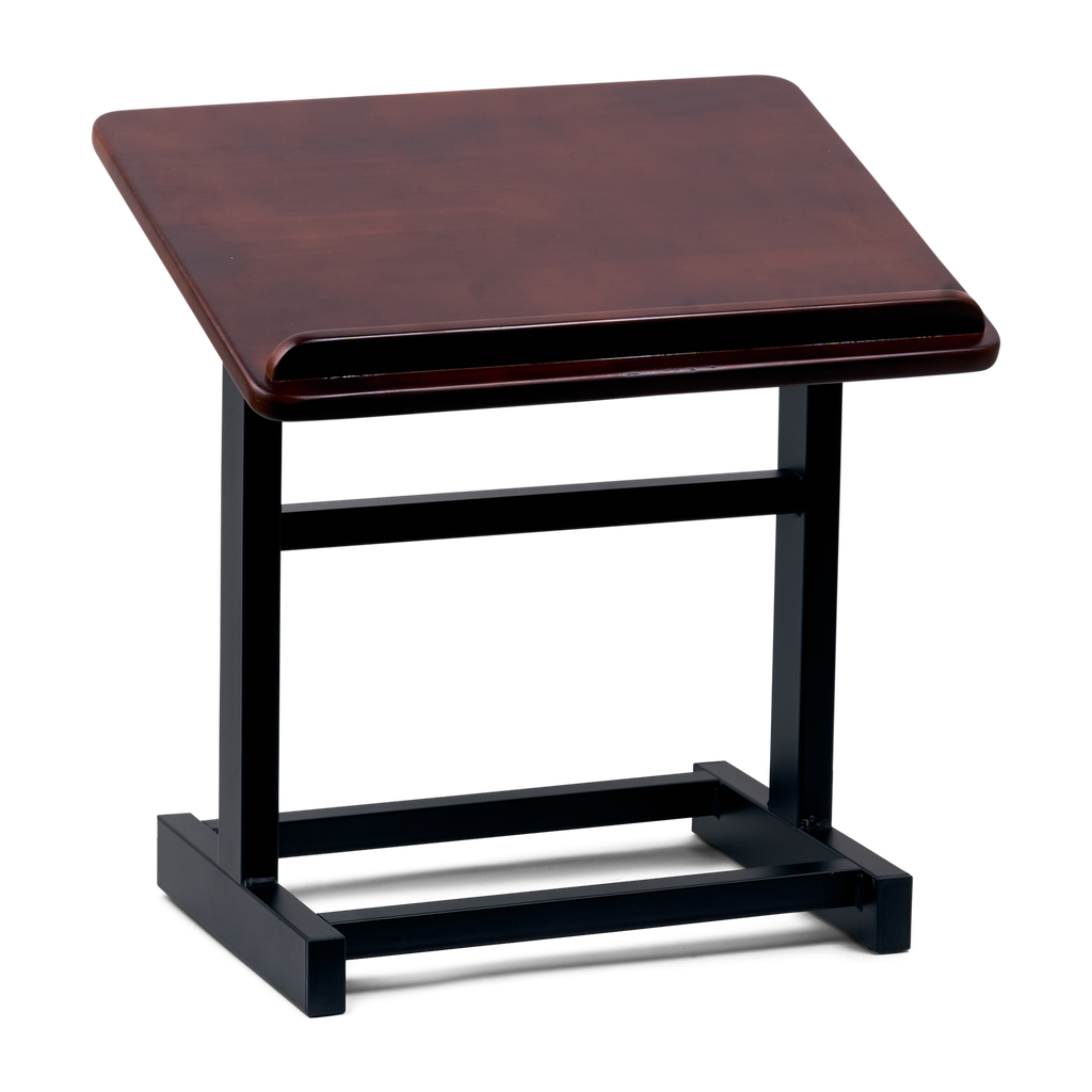 Solid wood Table Top Shtender with Metal Legs 37 H