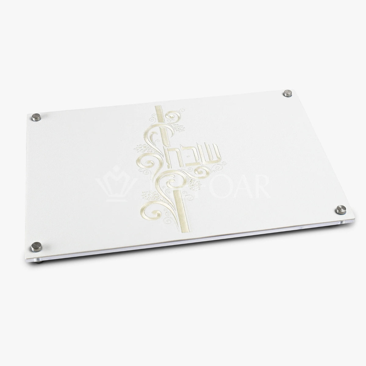 Acrylic Challa Board Tray- GOLD - Leatherette Insert ST#1378