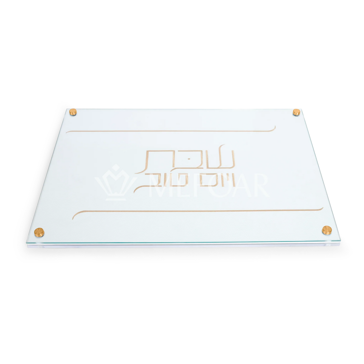Acrylic Challa Board Tray- GOLD - Leatherette Insert ST#202