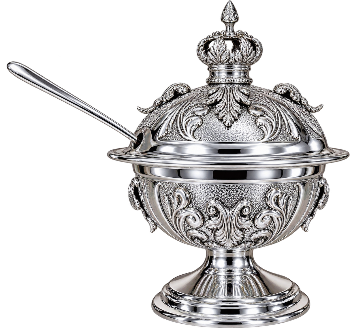 Silver-Dipped Royal Honey Dish