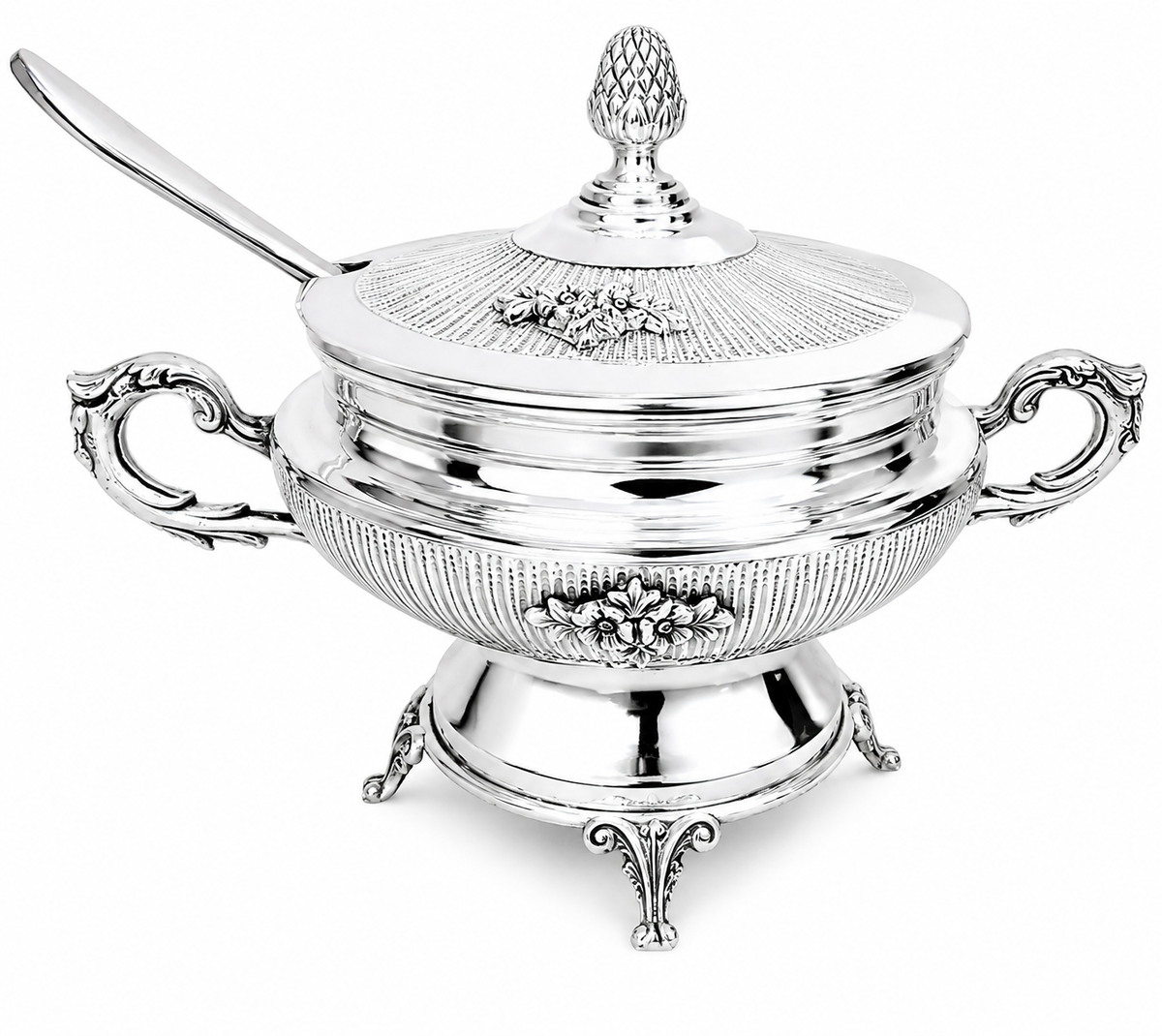 Silver Dipped Honey Dish