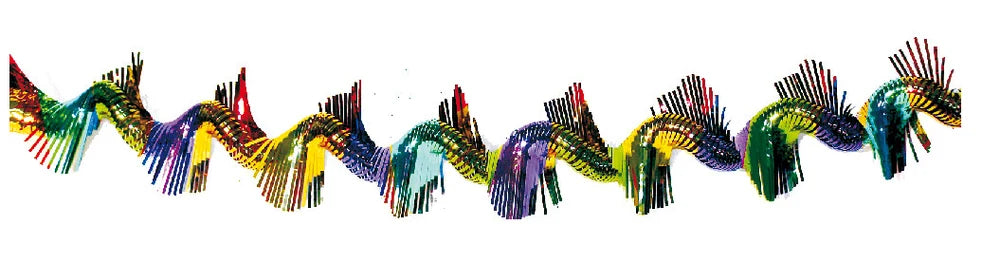 12" Multi Colored Twist Garland