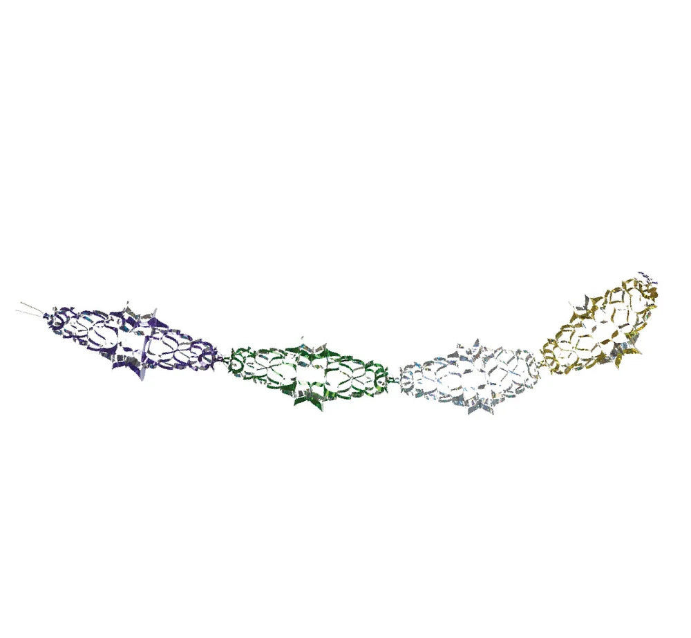 6" 8 SECTION FOILD GARLAND