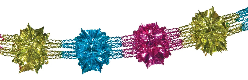 9" 6ft Multi Color Garland