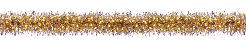 4" 12' Long Tinsel, Assorted Colors -