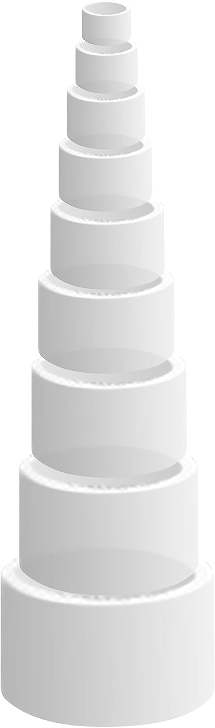 Safety Rubber Set 9 Layers for Large Menorah Cups, 2 Sets 1 Pack