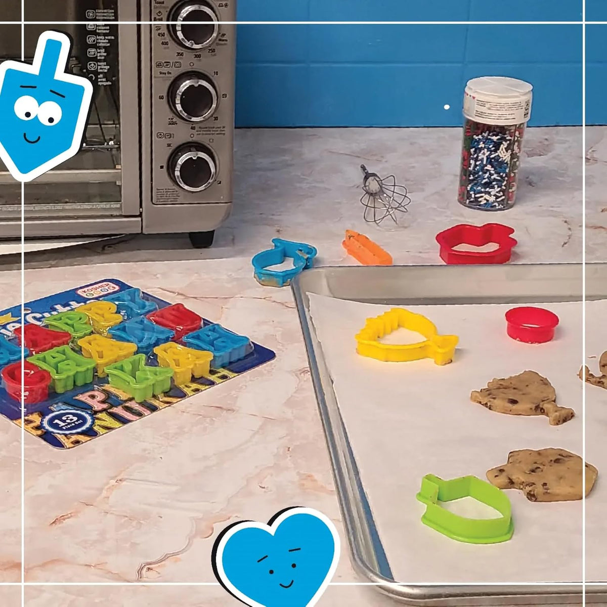 Happy Chanukah Cookie Cutter - English