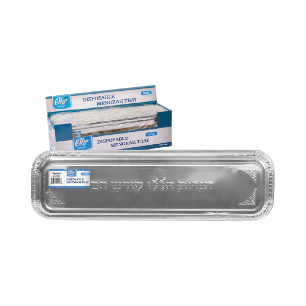 Disposable Chanukah Tray Long - Ohr