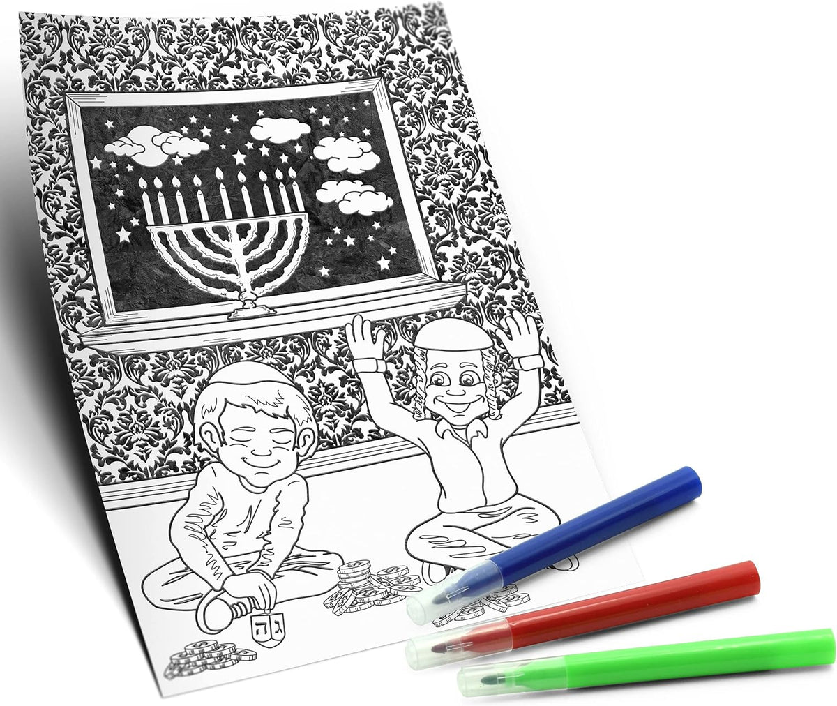 Izzy & Dizzy Chanukah Velvet Art