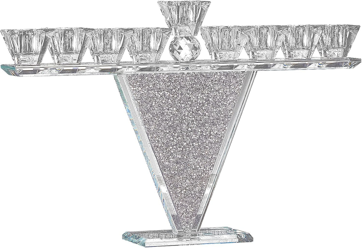 Crystal Glass Menorah