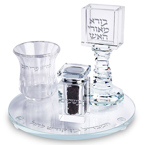 Crystal Havdala Set 20 cm