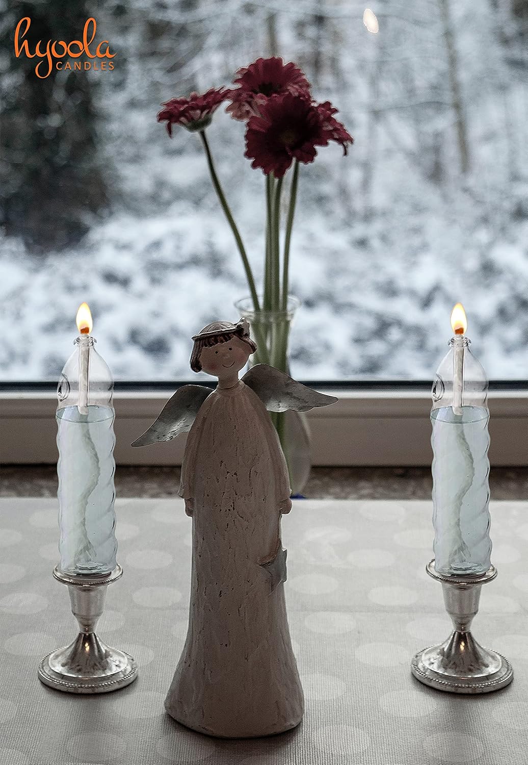 Twisted Candle Shape Glass