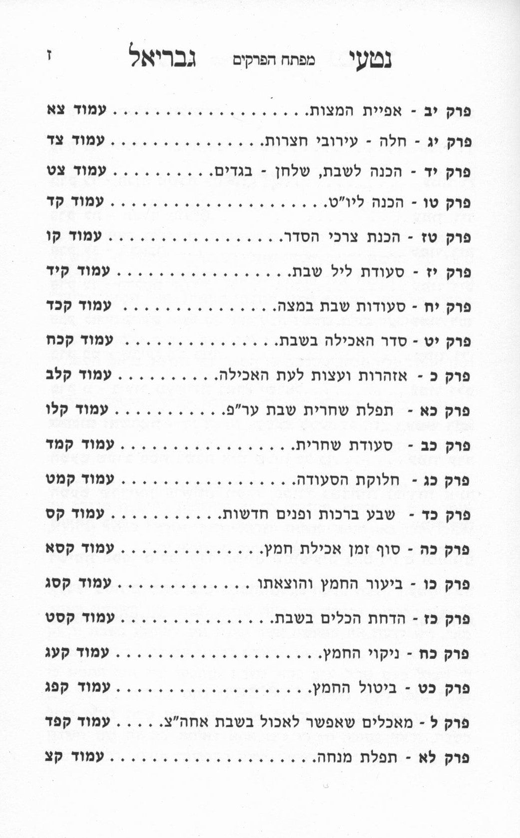 נטעי גבריאל ערב פסח שחל בשבת ופורים משולש