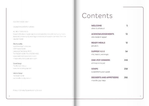 Supper 1.2.3, Cookbook