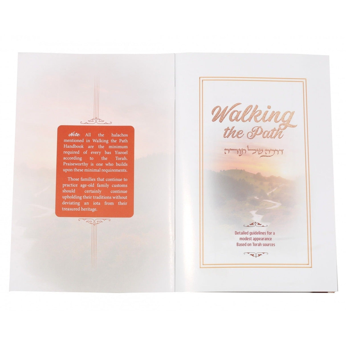 Walking the Path tznius handbook דרכה של תורה s/c