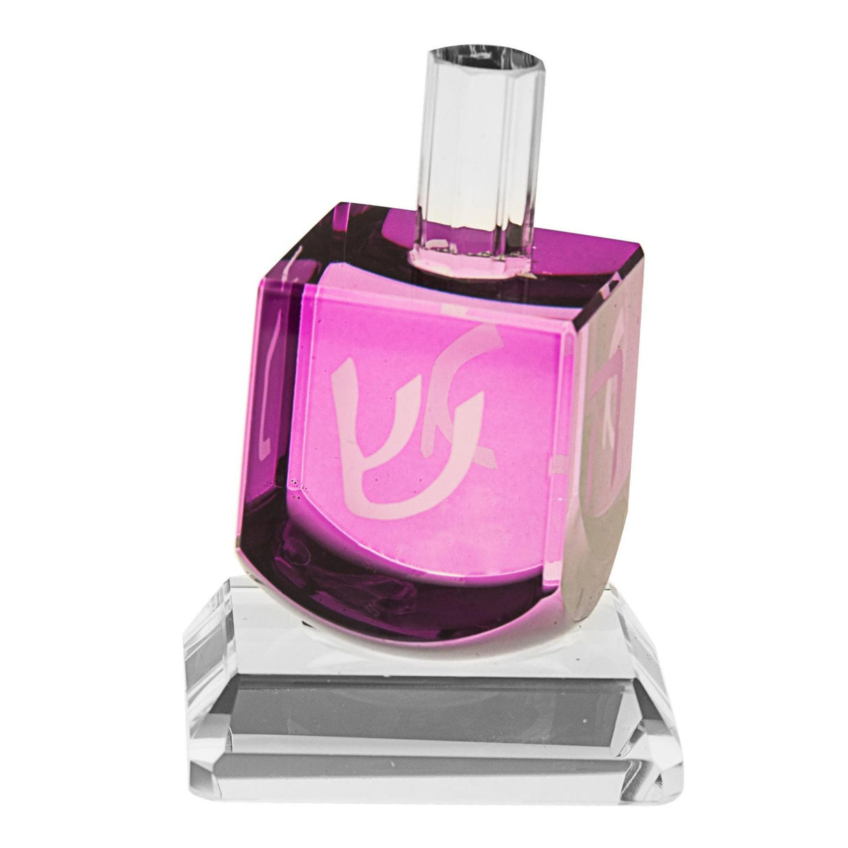 Crystal dreidel Purple