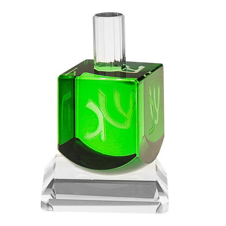 Crystal dreidel Green