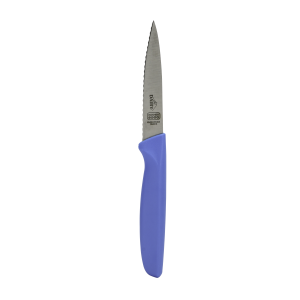 4 Inch Knife - Pointed Tip/Serrated - Blue/Dairy