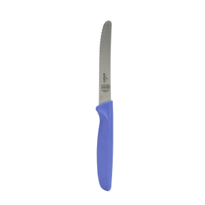 4.5 Inch Knife - Curved Tip/Serrated - Blue/Dairy