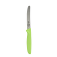 4.5 Inch Knife - Curved Tip/Serrated - Green/Parve