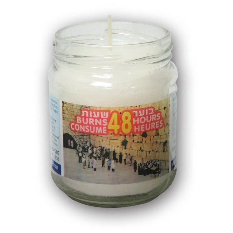 Yarhzeit Candles Fine Glass 48h