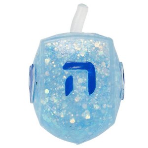 Squish Dreidel™ Filled With Iridescent Glitter