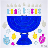 Chanukah Window Gel Decoration Glow in the Dark