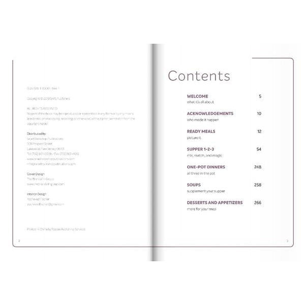 Supper 1.2.3, Cookbook