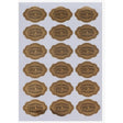 2 Sheets Of 18 Gold Metallic Oval Mazel Tov Stickers