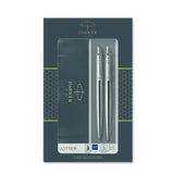 Parker Set Jotter Ballpoint Pen + Pencil steel CT