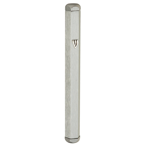 Aluminum Mezuzah 15 Cm- Matt Silver