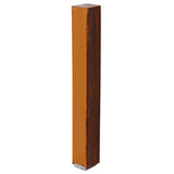 Plastic Mezuzah with Rubber Cork 12 cm - Brown Wood Design