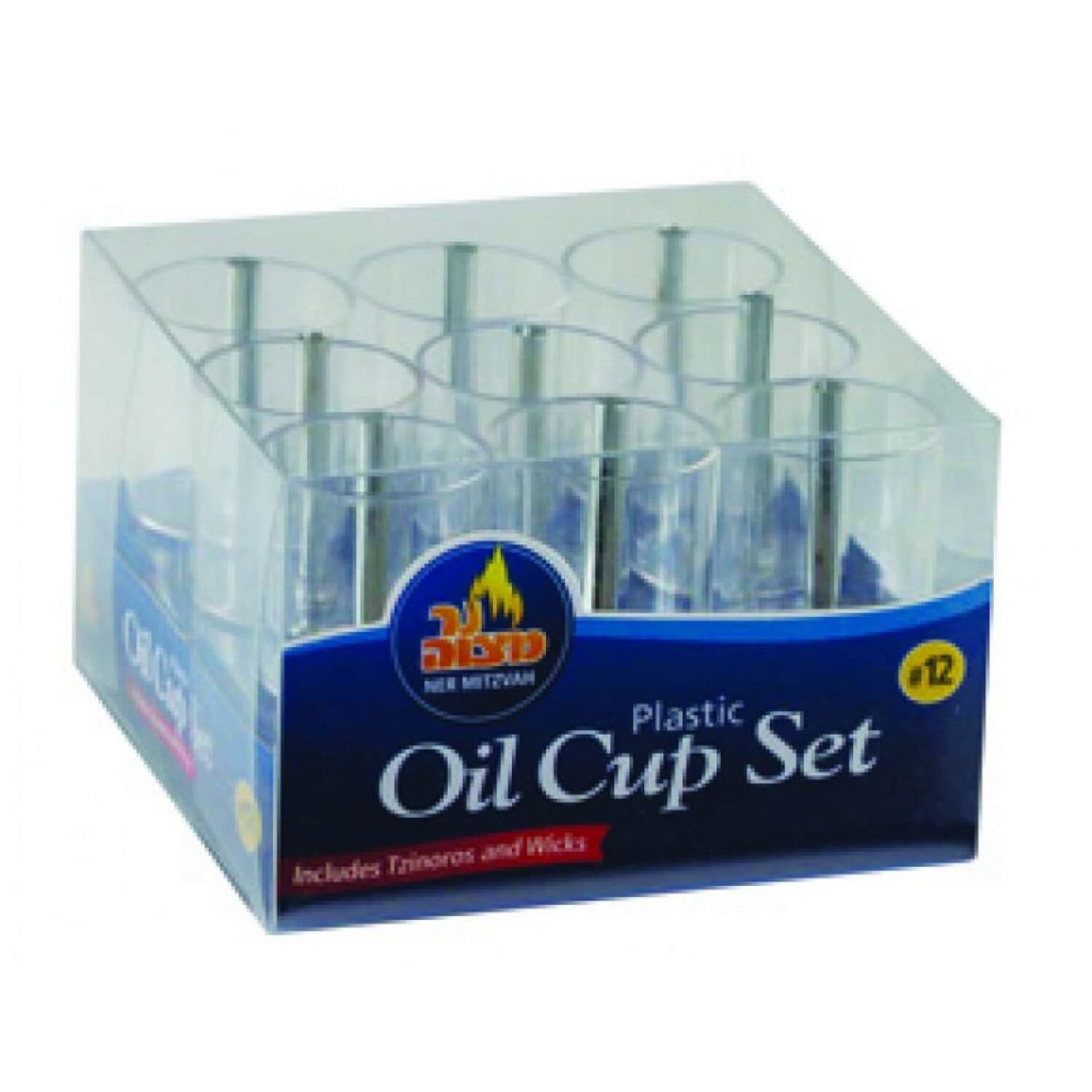 Ner Mitzvah Plastic Oil Cup Set #12