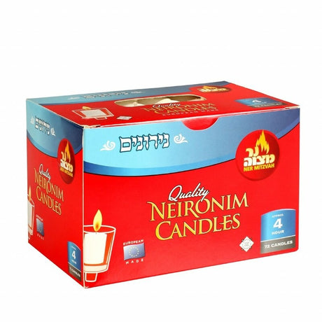 Ner Mitzvah European 4 Hour Neironim Candle