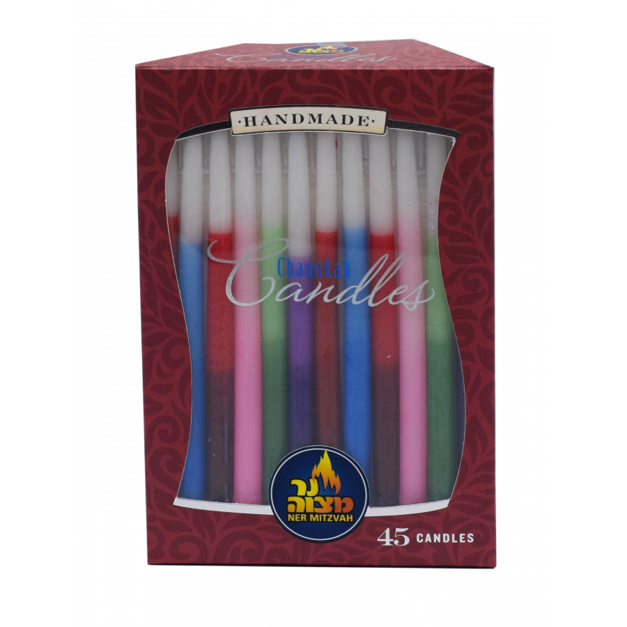 Tri Color Chanukah Candles