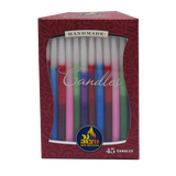 Tri Color Chanukah Candles