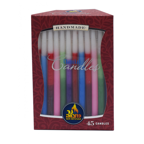 Tri Color Chanukah Candles