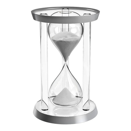 30-Min Hourglass Sand Timer - Silver