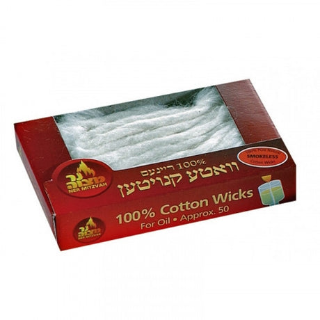 Ner Mitzvah 100% Cotton Wicks