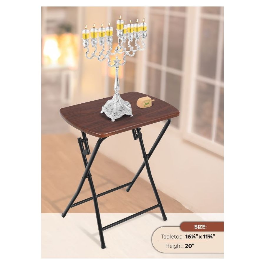 Ner Mitzvah Menorah Folding Table