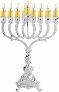 Silver Plated Menorah