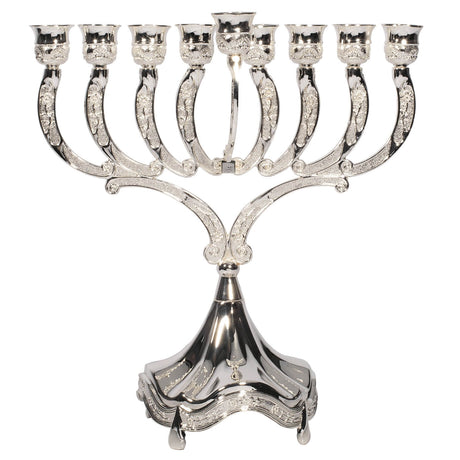 Silver Plated Menorah - 11"