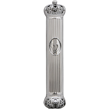 Plastic Mezuzah 15cm with Rubber Cork- Crown Series