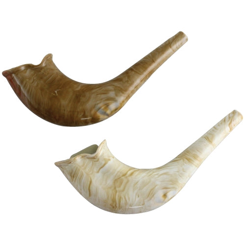 Elegant Plastic Shofar 21cm- Natural Color