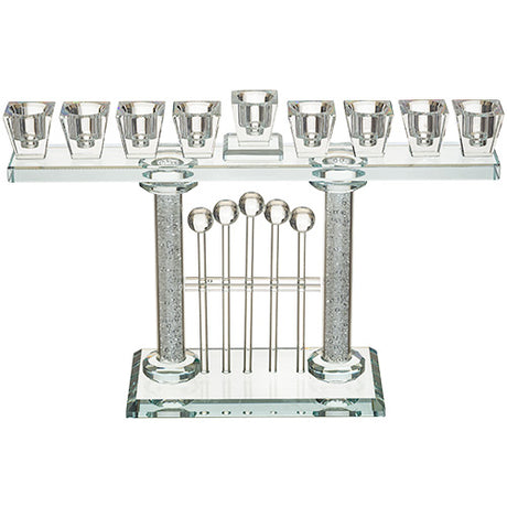 Crystal Elegant Hanukkiah 37x16 cm