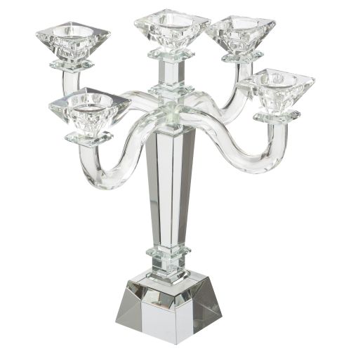 Crystal 5 Branch Candlesticks 32 cm